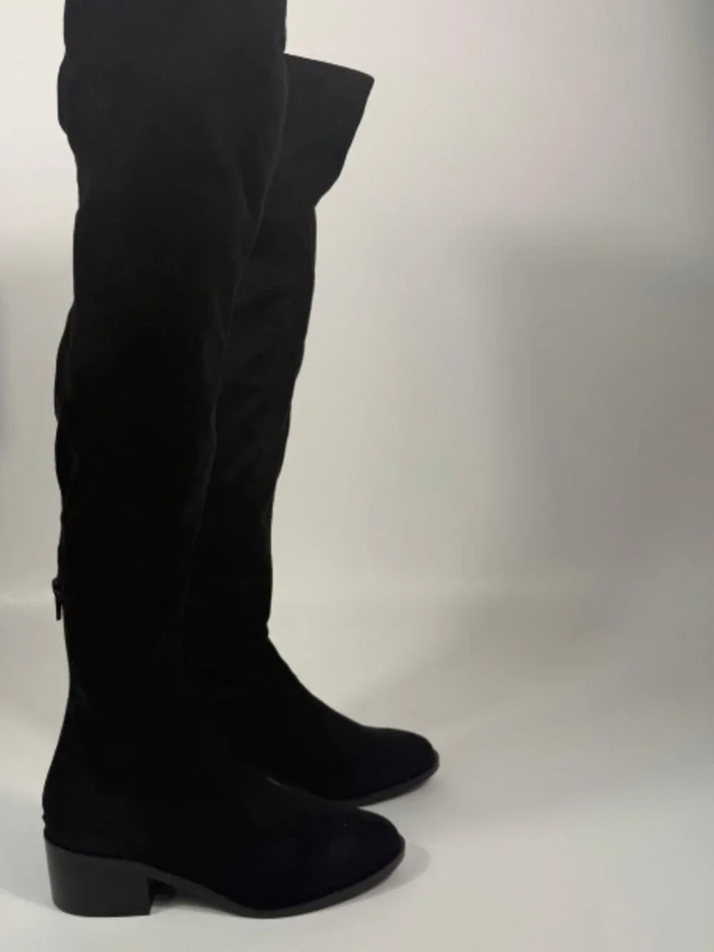 Steve Madden Jody Vegan Thigh High Boots Black 6M